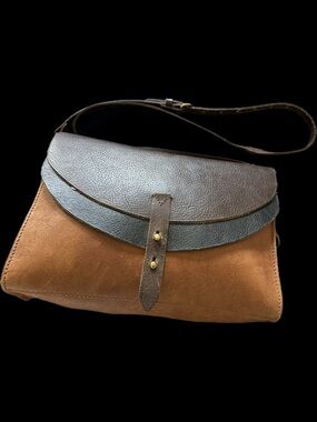 Vintage Madewell Tri-Toned Leather Shoulder Bag